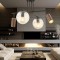 Feyza Krom Sıralı 45 Watt Modern Tasarım Yemek Masası Üstü Led Avize