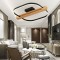 Epona Siyah Desenli Şapkalı Gold Modern Dekoratif Salon Abajur