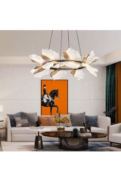 Taran 60'lik Siyah Gold Çiçek Desenli 80 Watt Yuvarlak Modern Salon Led Avize Taran 60'lik Siyah Gold Çiçek Desenli 80 Watt Yuvarlak Modern Salon Led Avize